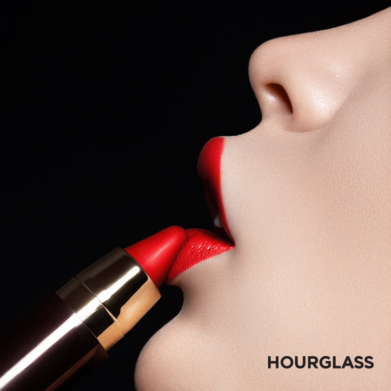 Hourglass Cosmetics GIRL Lip Stylo campaign cover, beauty photography and retouching by Julia Kuzmenko McKim