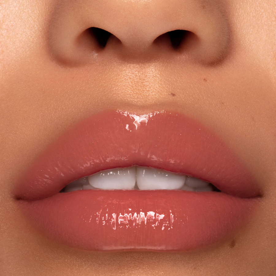 Beauty photograph of Pat McGrath Labs LUST: Gloss in Wicked Whisper, macro lip